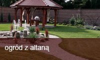 ogród z altaną
